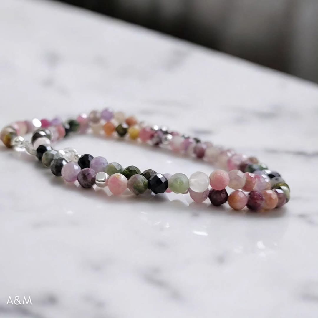 Tourmaline Minimalist, Handmade Choker Necklace