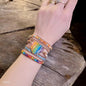 Free spirit 7Chakra Heart Bracelet, 5 wrap Colorful Jasper Bohemian Bracelet